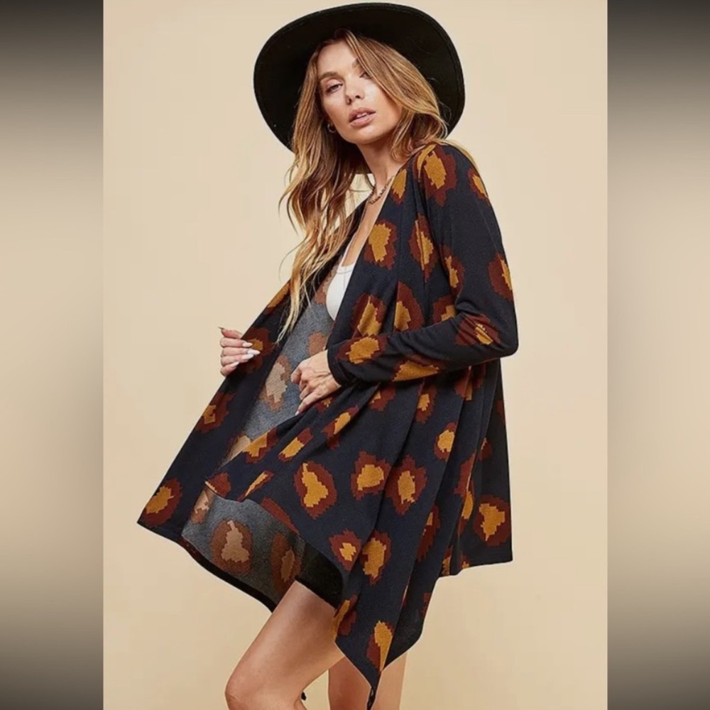 Animal Print Cardigan